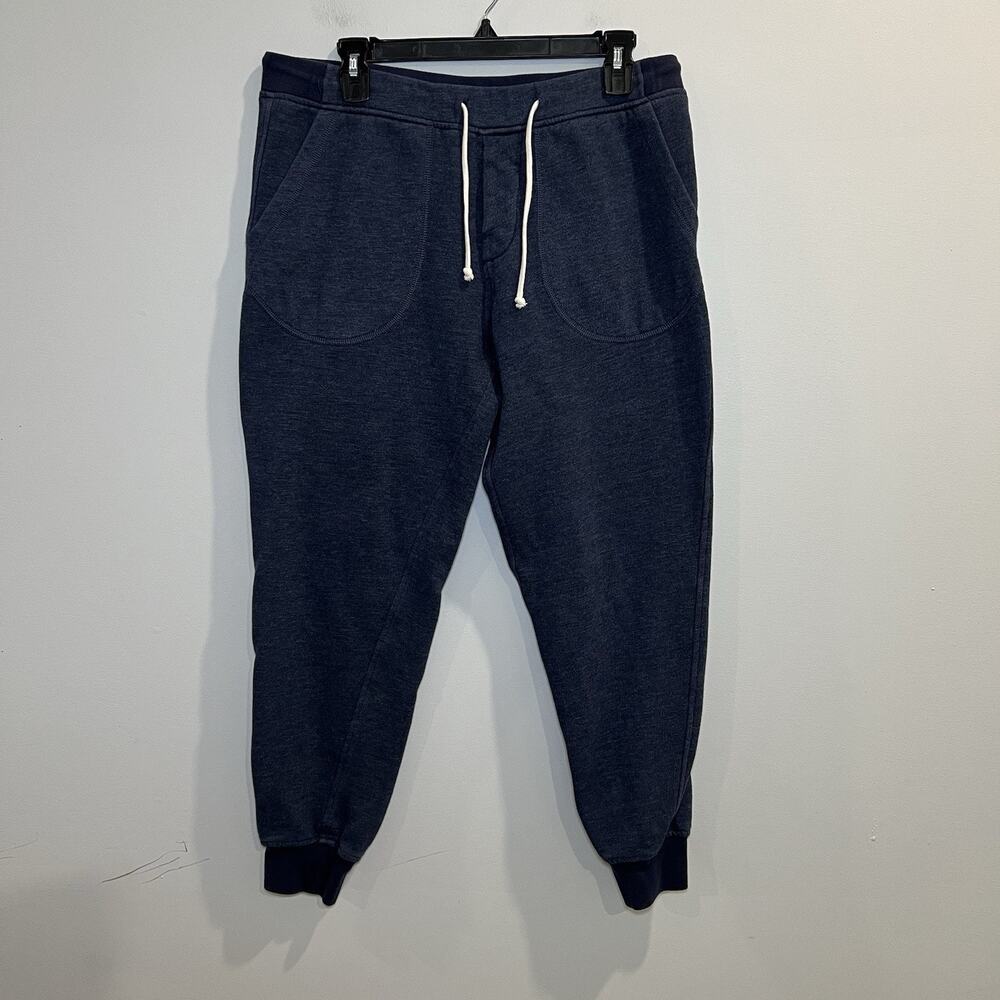 J. Crew Factory Authentic Fleece Navy Jogger Pants Size Medium Comfort